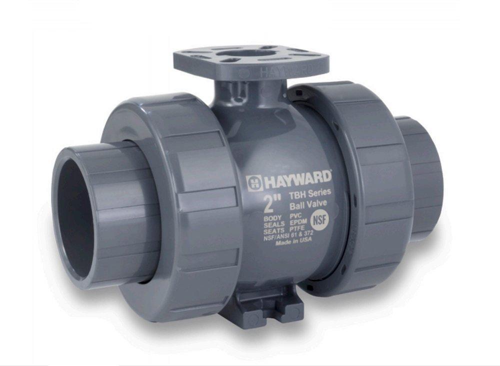 Hayward Industrial Products TBH Series 1 in. Plastic Full Port Socket Weld x Threaded 250# Ball Valve