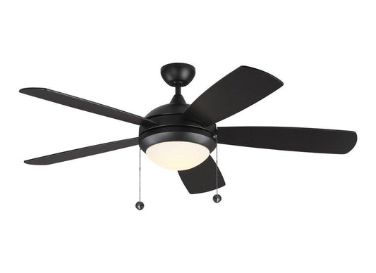 Visual Comfort & Co. Generation Lighting Discus Classic 65W 5-Blade LED Ceiling Fan in Matte Black