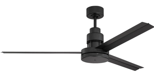 Craftmade Mondo 54 in. 3-Blade Indoor/Outdoor Ceiling Fan in Flat Black