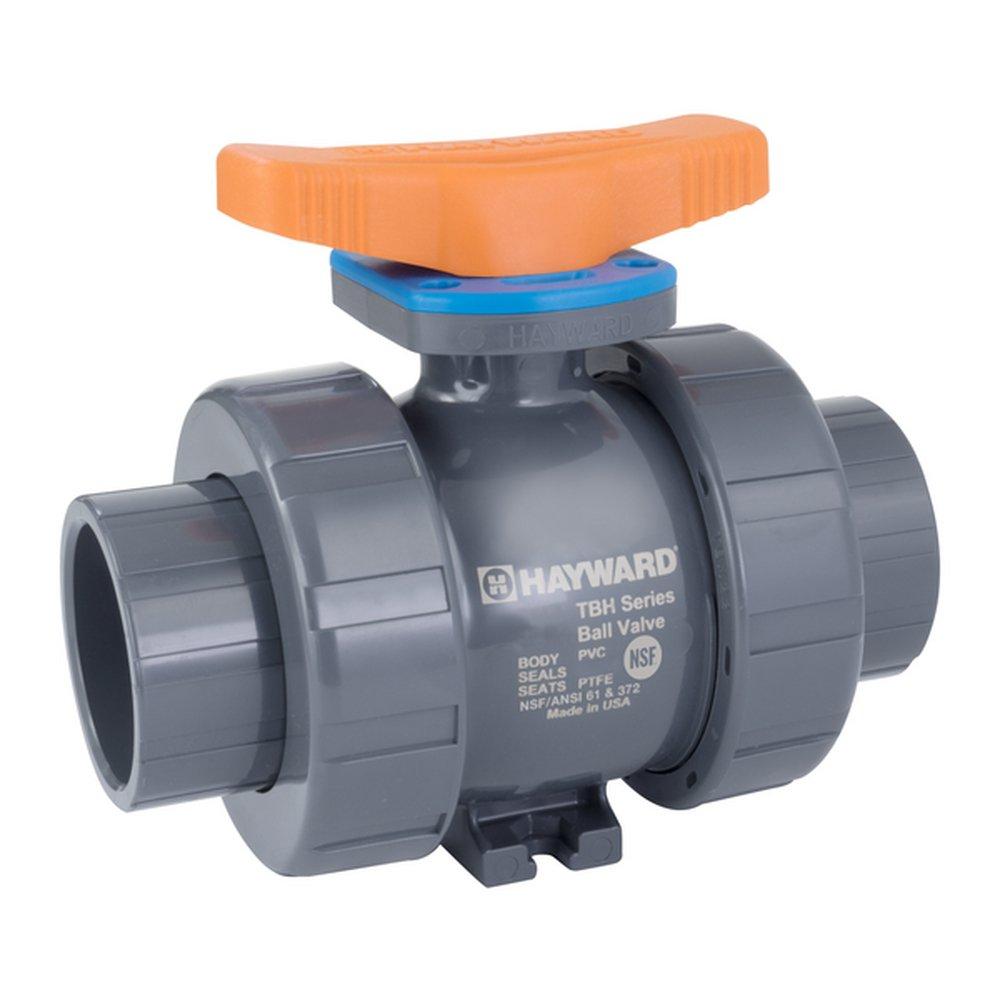 Hayward Industrial Products TBH Series 1/2 in. Plastic Full Port Socket Weld x Threaded 250# Ball Valve