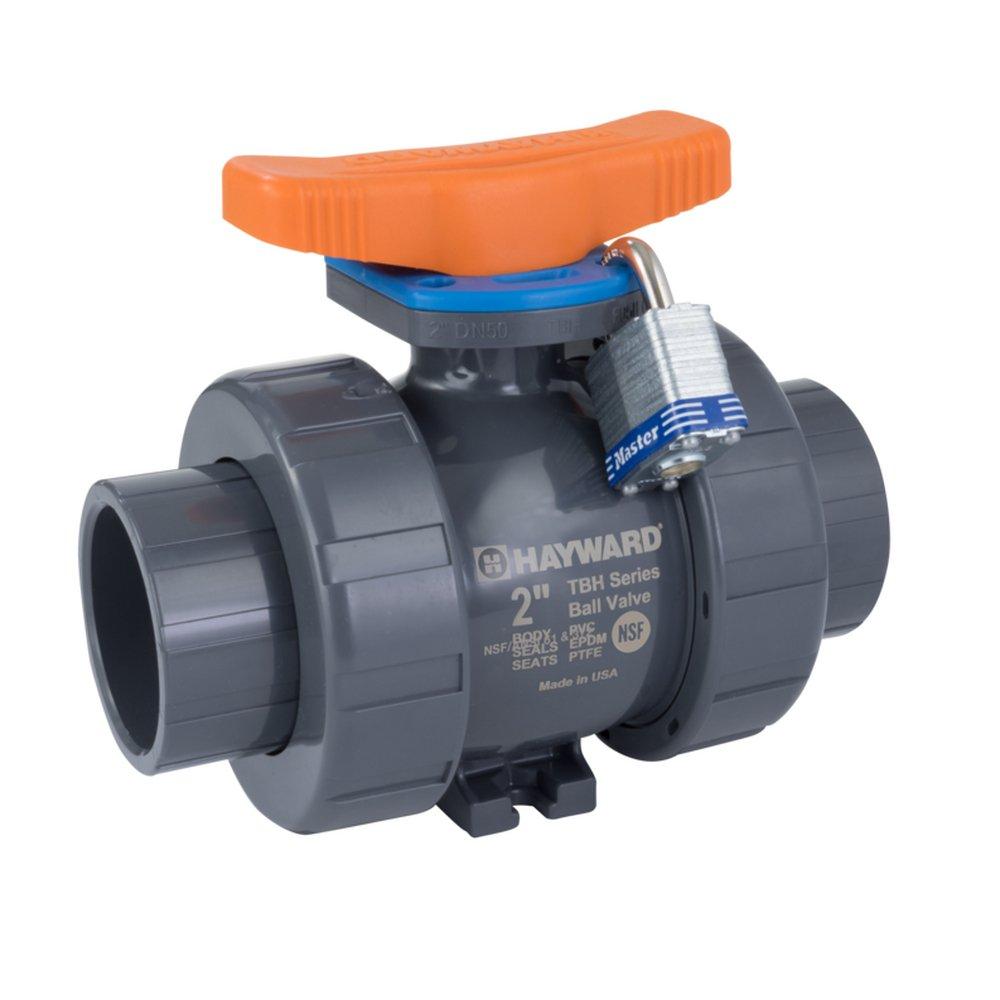 Hayward Industrial Products TBH Series 1 in. Plastic Full Port Socket Weld x Threaded 250# Ball Valve