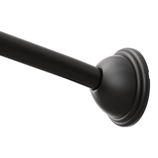 Moen Belfield™ 72 in. Wall Mount Curved Shower Rod in Matte Black