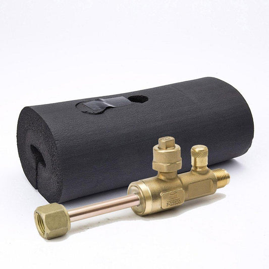 Mueller Industries Cyclemaster® 1/4 in. Brass Full Port Male x Female Flare Ball Valve