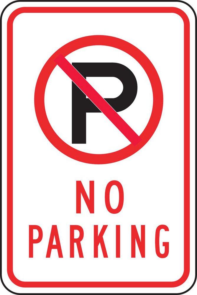 18 x 12 in. No Parking Sign
