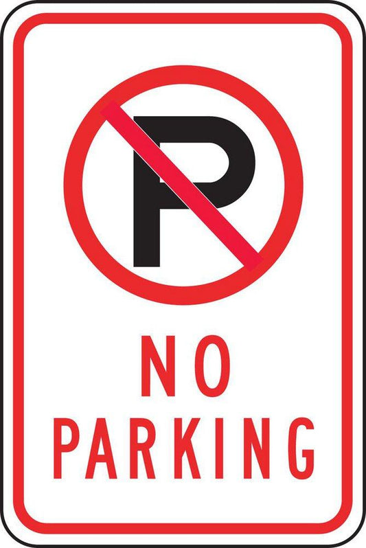18 x 12 in. No Parking Sign