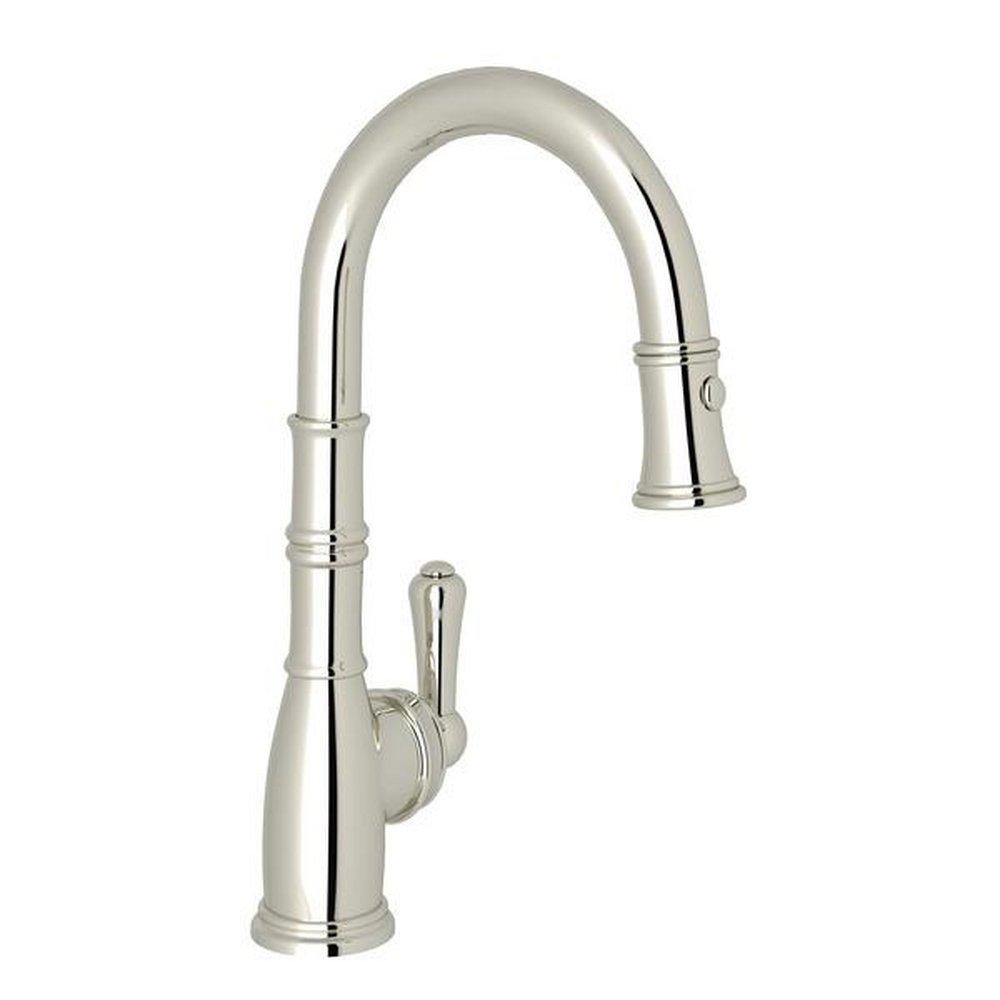 Perrin & Rowe® Georgian Era™ Single Handle Bar Faucet in Polished Nickel