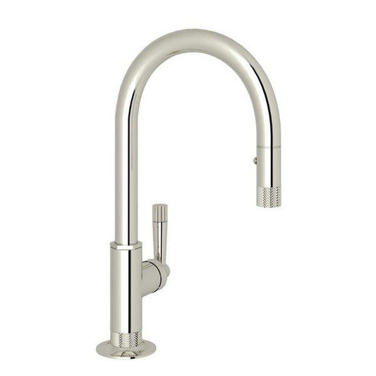 ROHL® Graceline® Single Handle Pull Down Bar Faucet in Polished Nickel