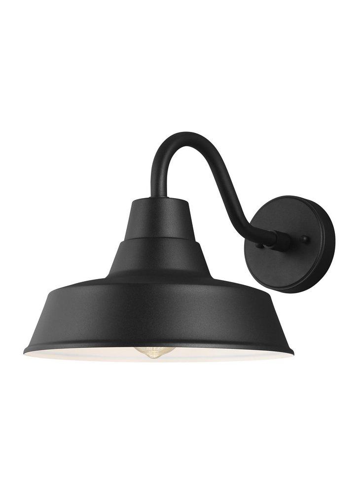 Visual Comfort & Co. Studio Barn Light 75W 1-Light Medium E-26 Incandescent Outdoor Wall Sconce in Black