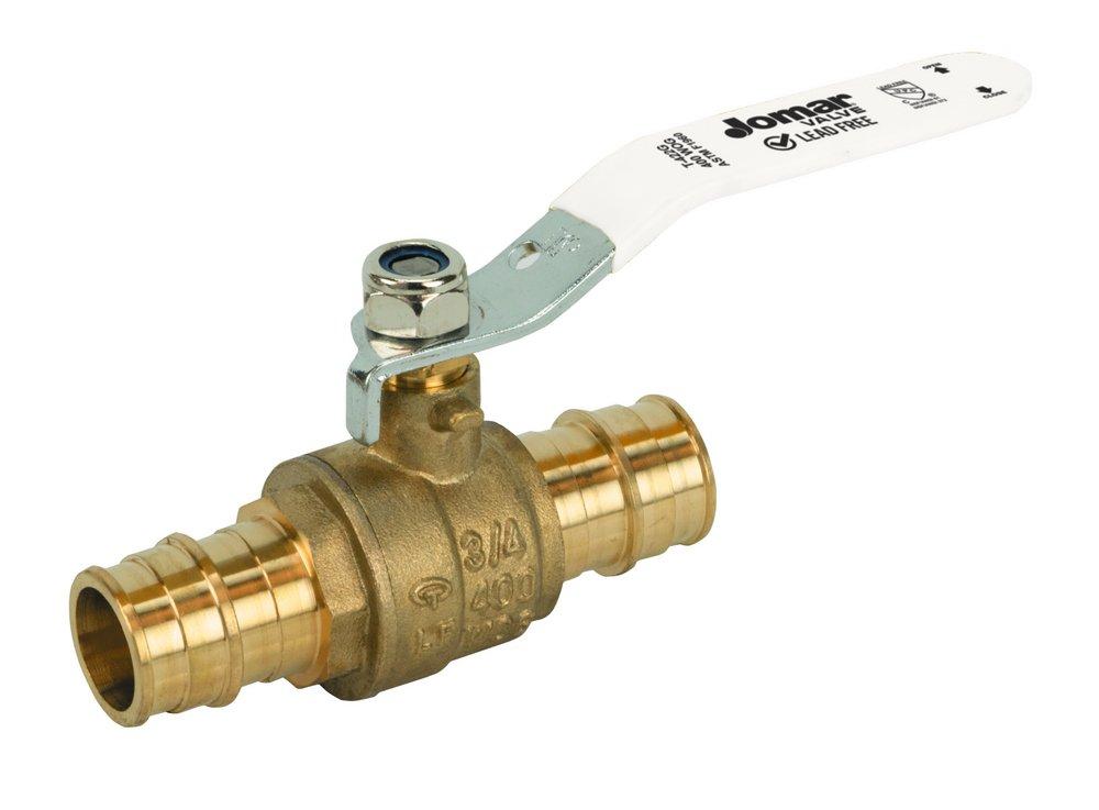 Jomar International T-422MG 3/4 in. Brass Standard Port Male Threaded x PEX Ball Valve