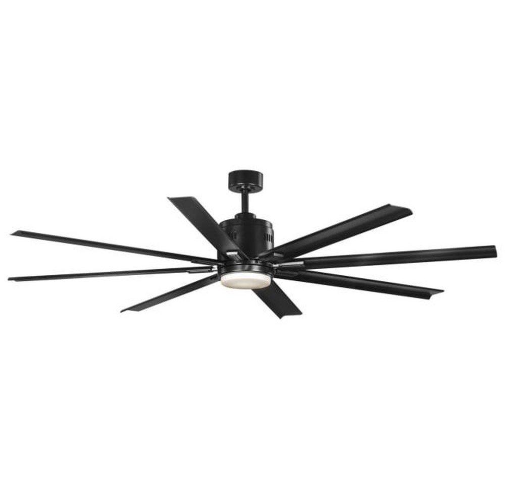 Progress Lighting Vast 72 in. 8-Blade Ceiling Fan with 18W LED Light in Black