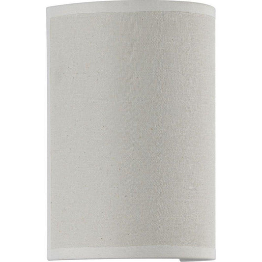 9W 1-Light 9" Wall Sconcein Off-White Linen