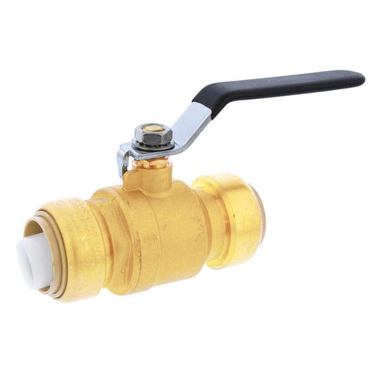 Jones Stephens Plumbite® 3/4 in. Brass Push-to-Connect 200# Ball Valve