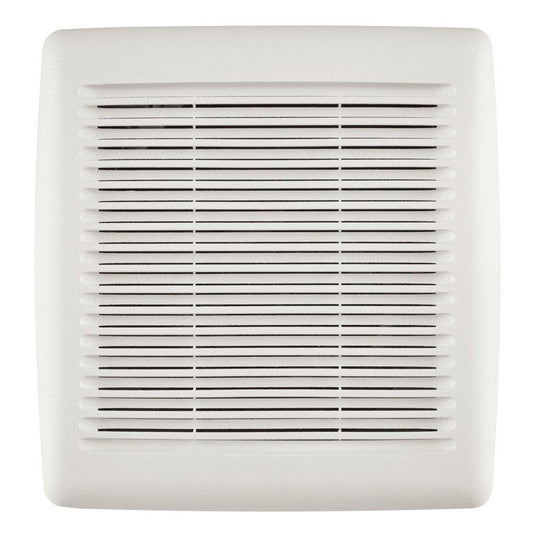 Broan-NuTone Flex Series™ 100 CFM Ceiling/Wall Mount Bathroom Exhaust Fan in White - Fan Only Finish Pack - 1.5 Sones - Energy Star Rated