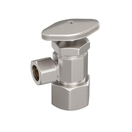 PROFLO® 200 Series 5/8 x 3/8 in. Angle Supply Stop Valve in Brushed Nickel