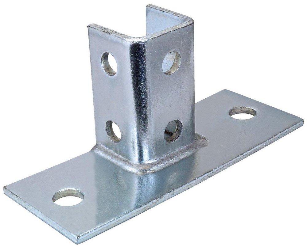 FNW® Figure 785526 3-1/2 in. Electrogalvanized 2-Hole Flush Post Base