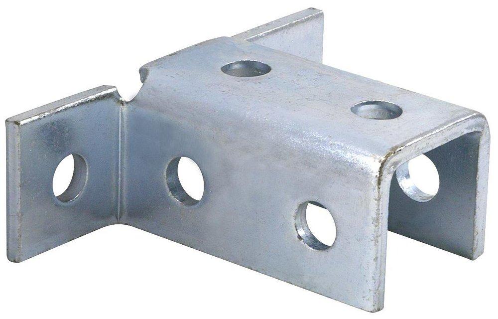 FNW® Figure 7891 Electrogalvanized 8-Hole Corner Connector Opposed Wing Fitting