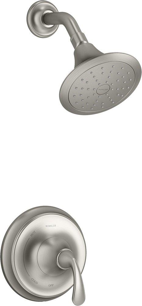 KOHLER Forte® One Handle Single Function Shower Faucet in Vibrant® Brushed Nickel (Trim Only)
