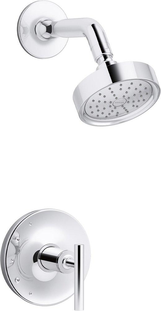 KOHLER Purist® One Handle Single Function Shower Faucet in Polished Chrome (Trim Only)