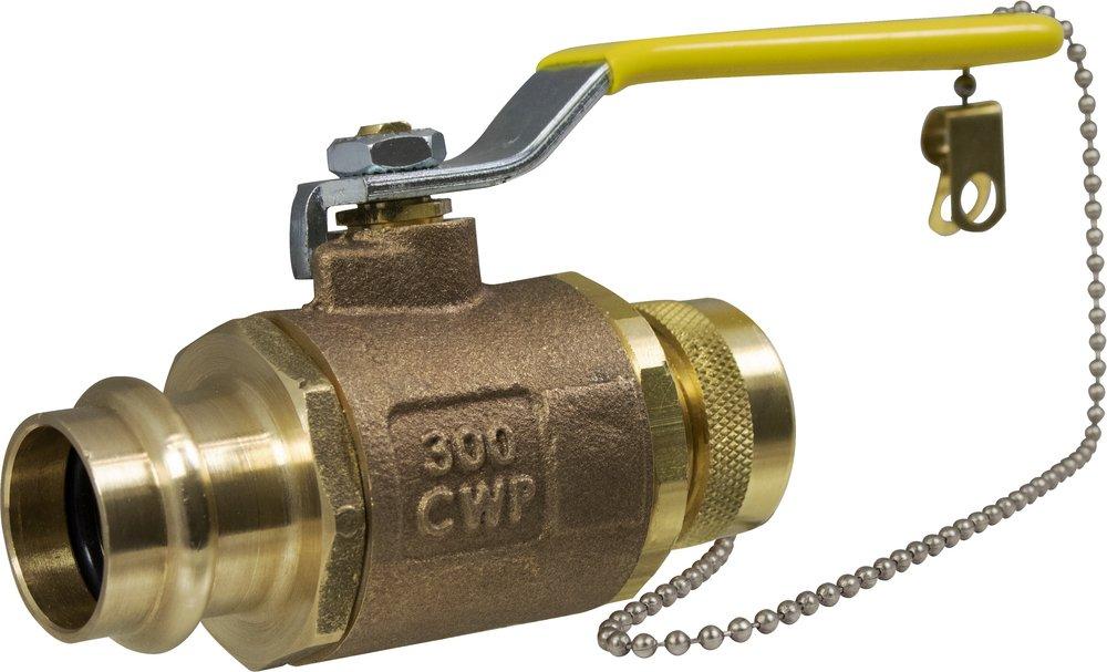 Apollo Valves 77W-HC 3/4 in. Cast Bronze Full Port Press x GHT 200# Ball Valve