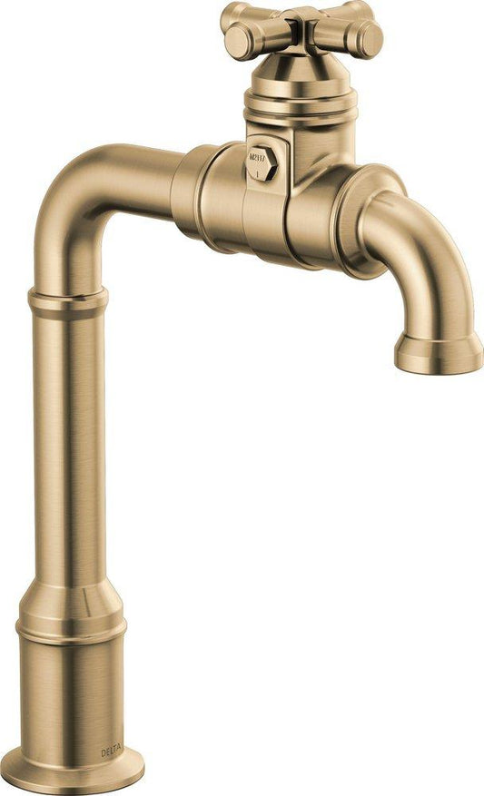 Delta Faucet Broderick™ Single Handle Bar Faucet in Brilliance® Champagne Bronze