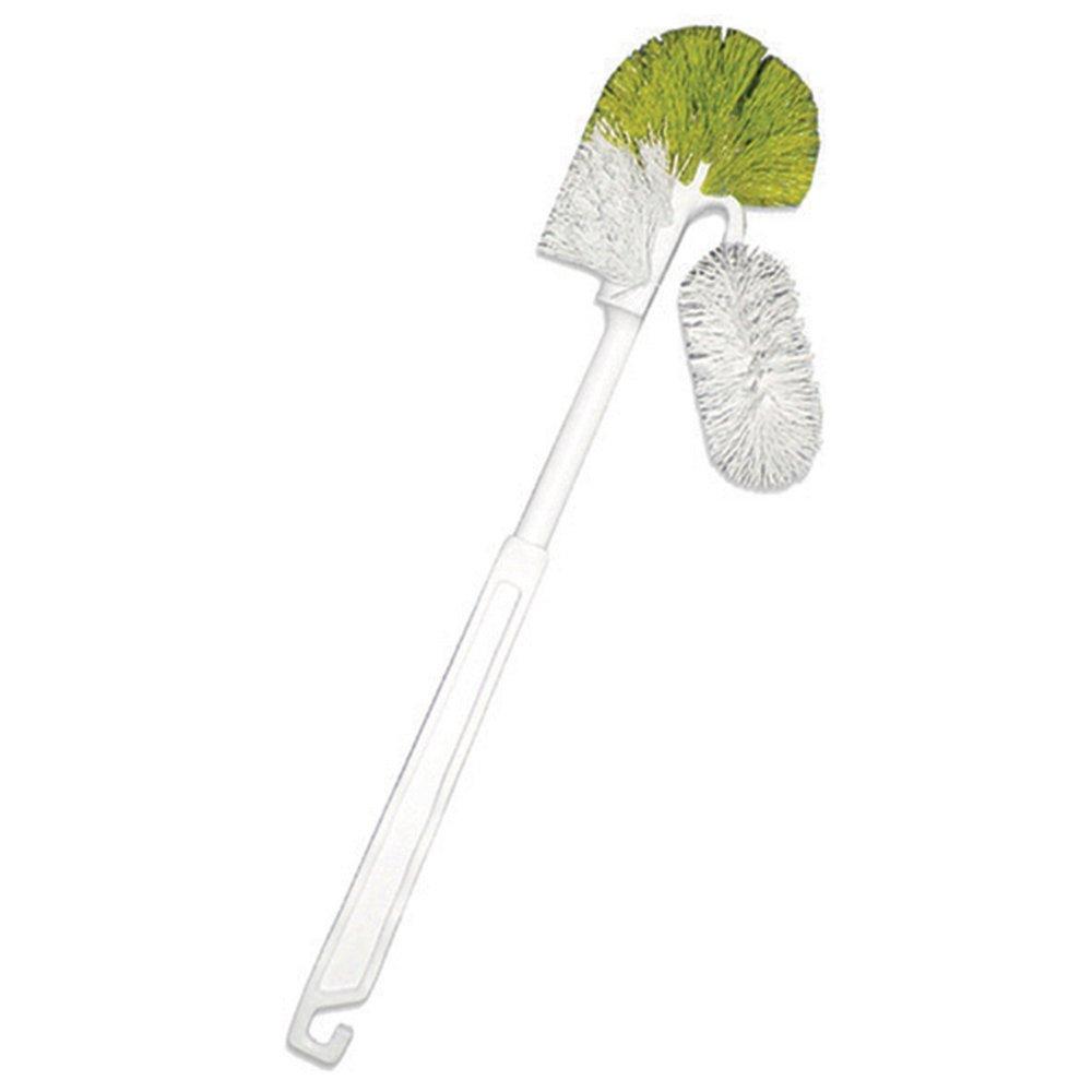 Polypropylene Toilet Bowl Brush with Holder in White