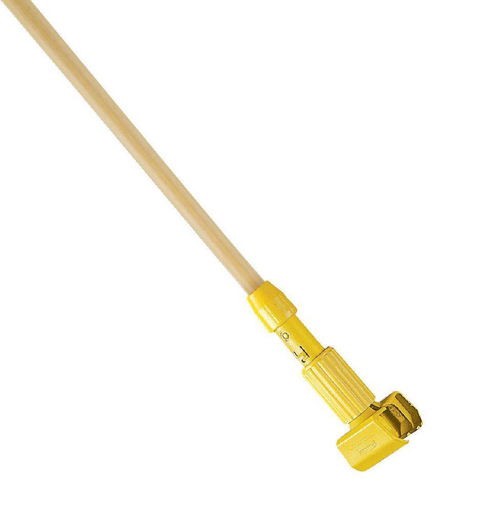 Abco Gripper® 60 in. Wood and Plastic Jaw Clamp Mop Handle in Yellow