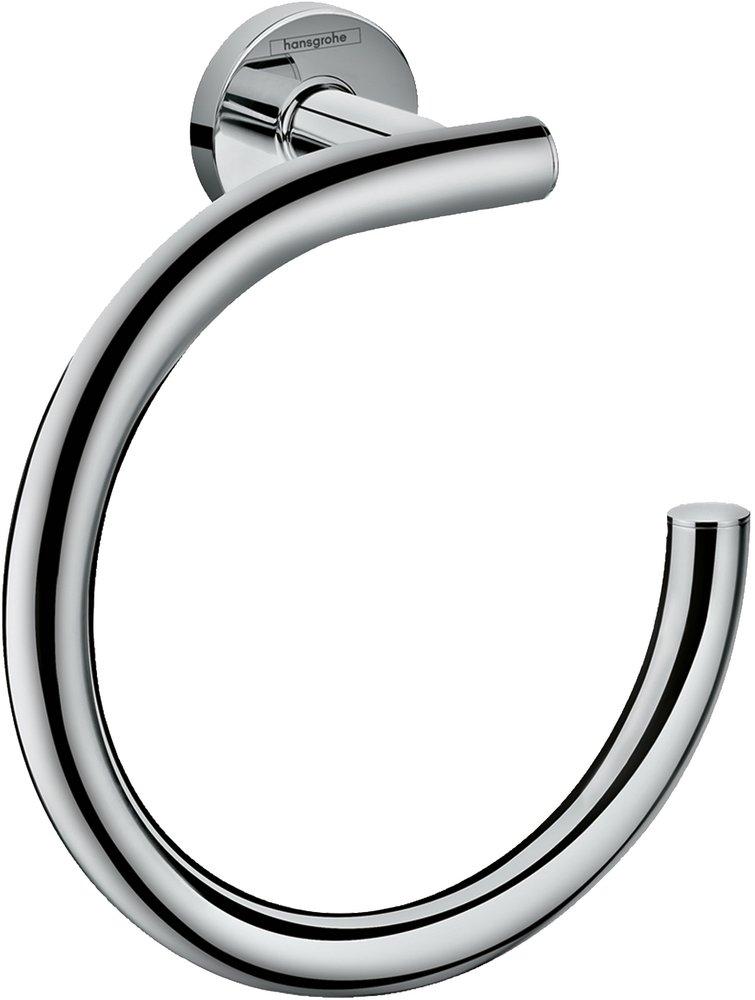 Hansgrohe Logis Round Open Towel Ring in Polished Chrome