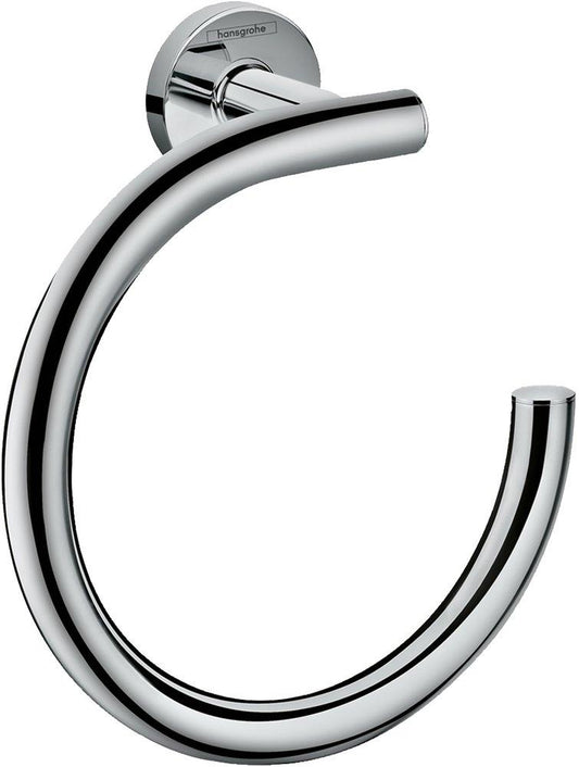 Hansgrohe Logis Round Open Towel Ring in Polished Chrome