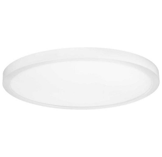 Progress Lighting Edgelit 23W 1-Light Integrated LED Flush Mount Ceiling Fixture in White