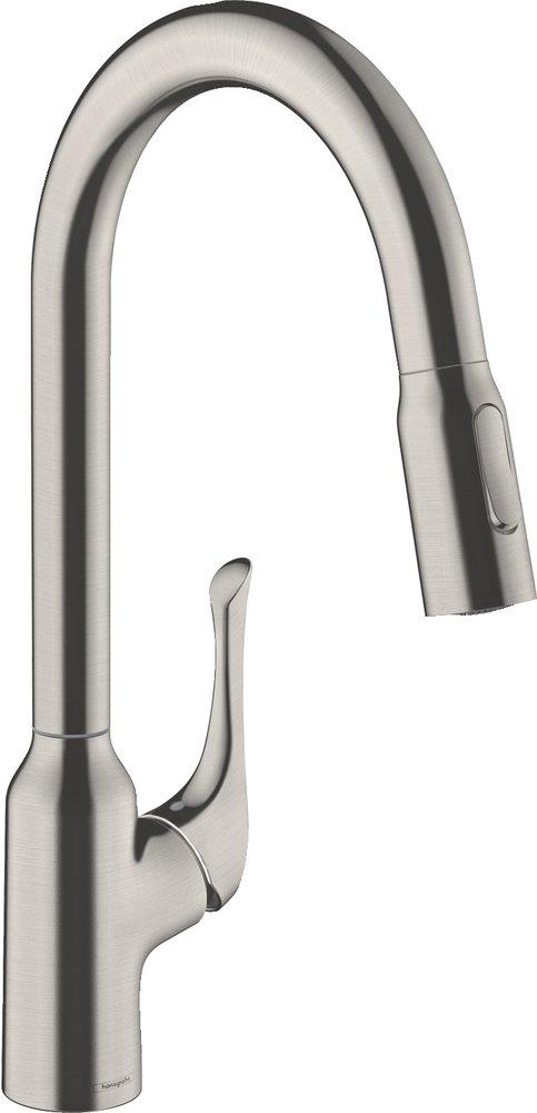 Hansgrohe Allegro N Single Handle Kitchen Faucet in Steel Optic