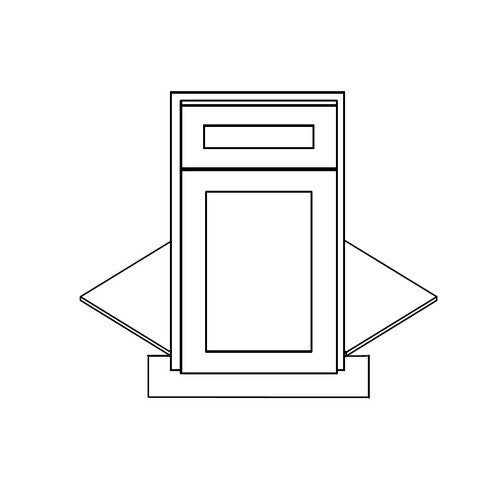 PW-BDCF36K-FL ( Front frame, Door & drawer front, floor and toe kick only (NOT FULL CABINET) )