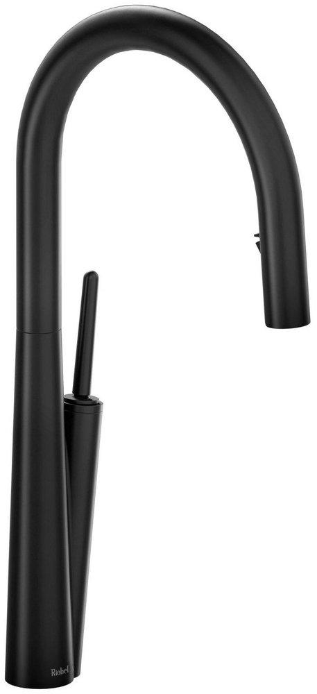 Riobel® Solstice Single Handle Pull Down Kitchen Faucet in Black
