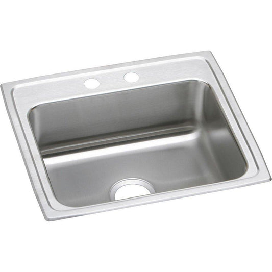 Elkay Lustertone® 31 x 22 in. No Hole Stainless Steel Single Bowl Drop-in Kitchen Sink in Lustrous Satin
