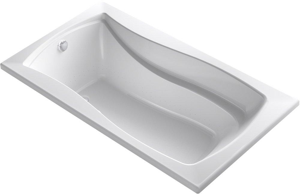 KOHLER Mariposa® 66 x 36 in. Air Bath Drop-In Bathtub with End Drain in White