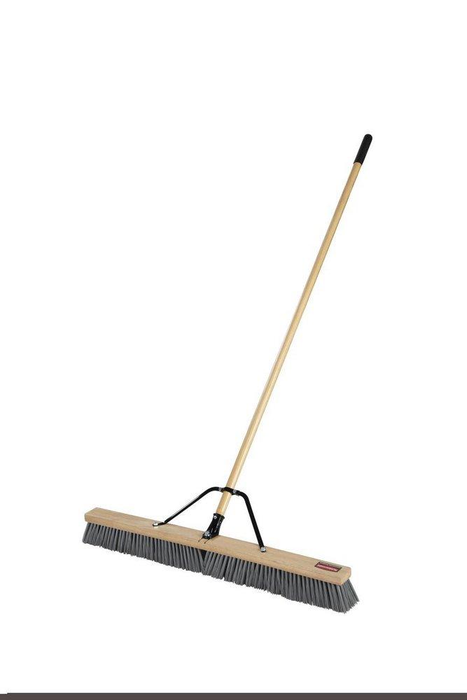 36 in. Wood Broom Handle in Grey (Case of 4)