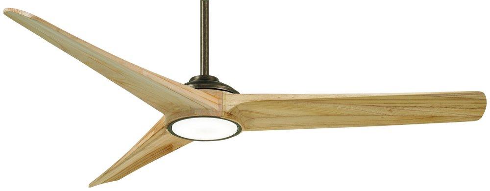 Minka Aire Timber 68 in. 3-Blade Indoor Ceiling Fan in Heirloom Bronze/Maple