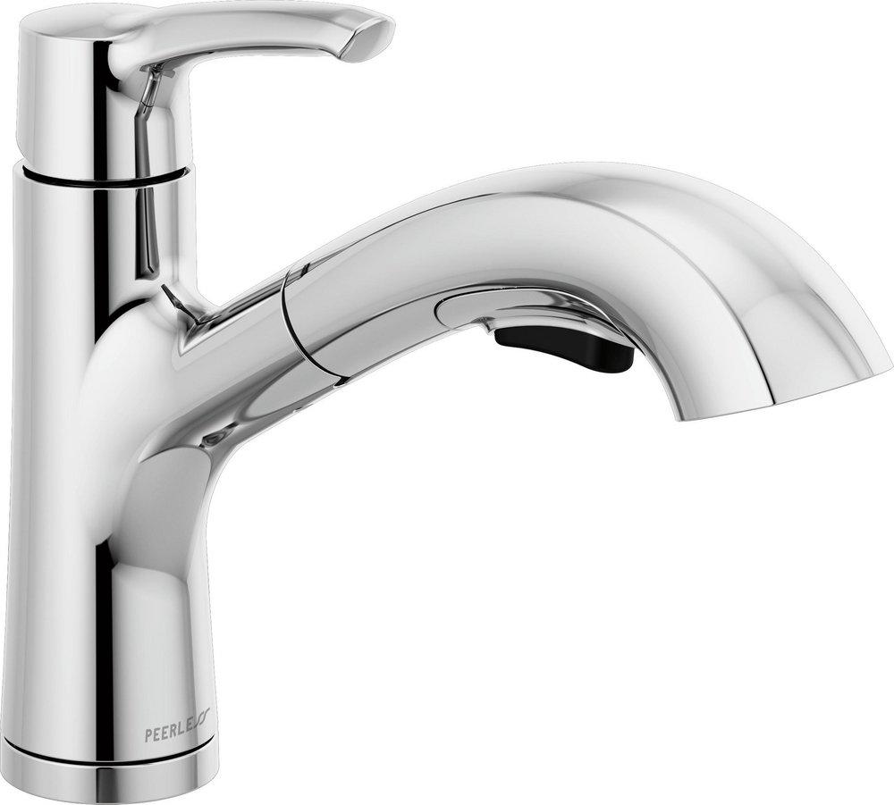 Peerless® Parkwood™ Single Handle Pull Out Kitchen Faucet in Chrome
