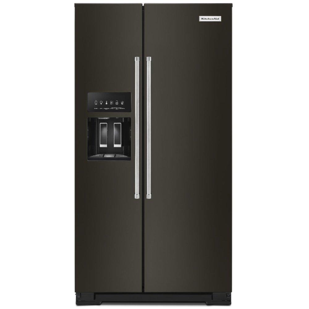 35-3/4 in. 19.8 cu. ft. Counter Depth, Side-By-Side Refrigerator in PrintShield™ Black Stainless Steel