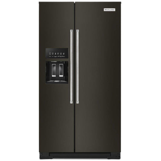 35-3/4 in. 19.8 cu. ft. Counter Depth, Side-By-Side Refrigerator in PrintShield™ Black Stainless Steel