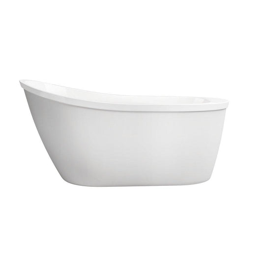 PROFLO® Bingham 59 x 32 in. Freestanding Bathtub with End Drain in White