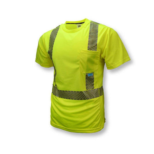 Radians Arctic Radwear® Size XL Short Sleeve T-Shirt in Hi-Viz Green