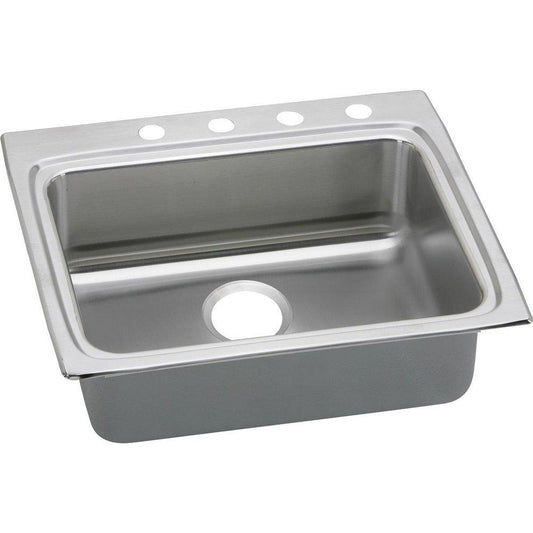 Elkay Lustertone® 25 in. Drop-in Stainless Steel Single Bowl Kitchen Sink in Lustrous Satin