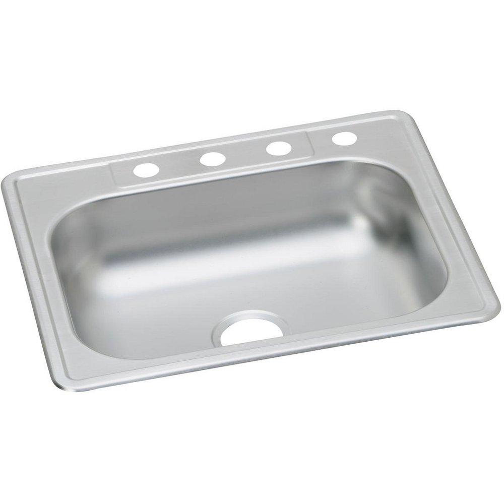 Dayton Kingsford® 25 in. Drop-in Stainless Steel Single Bowl Kitchen Sink in Satin