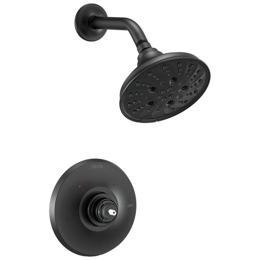 Delta Faucet Dorval™ Multi Function Shower Faucet in Matte Black (Handle Sold Separately) (Trim Only)