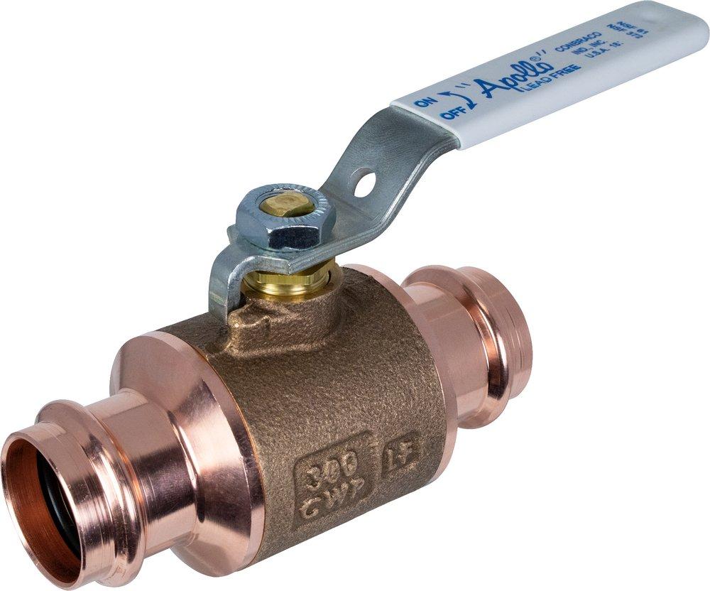 Apollo® Press 77WCLF Series 3/4 in. Bronze Full Port Press Ball Valve