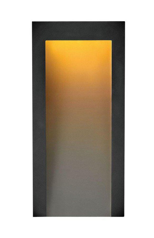 Hinkley Taper 8W 1-Light LED Outdoor Wall Sconce in Textured Black