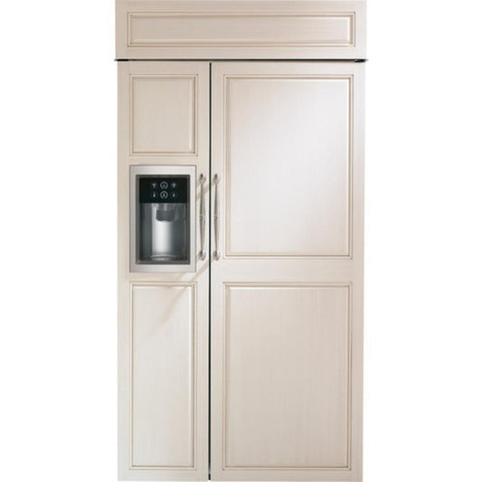 42 in. 25 cu. ft. Side-By-Side Refrigerator in Custom Panel