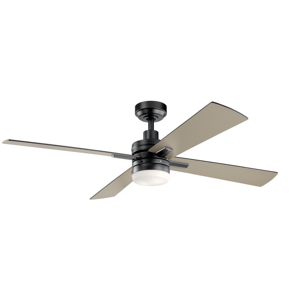 Kichler Lighting Lija 52in. Indoor 5-Blade Satin Black Ceiling Fan