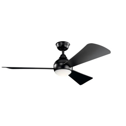 Kichler Lighting Sola 52in. Indoor 5-Blade Satin Black Ceiling Fan