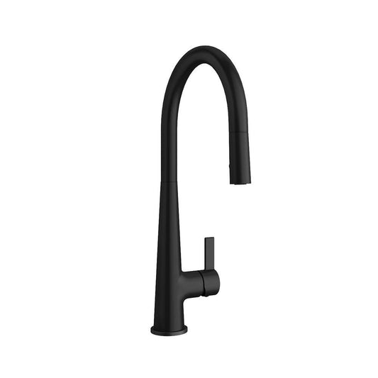 PROFLO® Cowan Series Single Handle Pull Down Kitchen Faucet in Matte Black